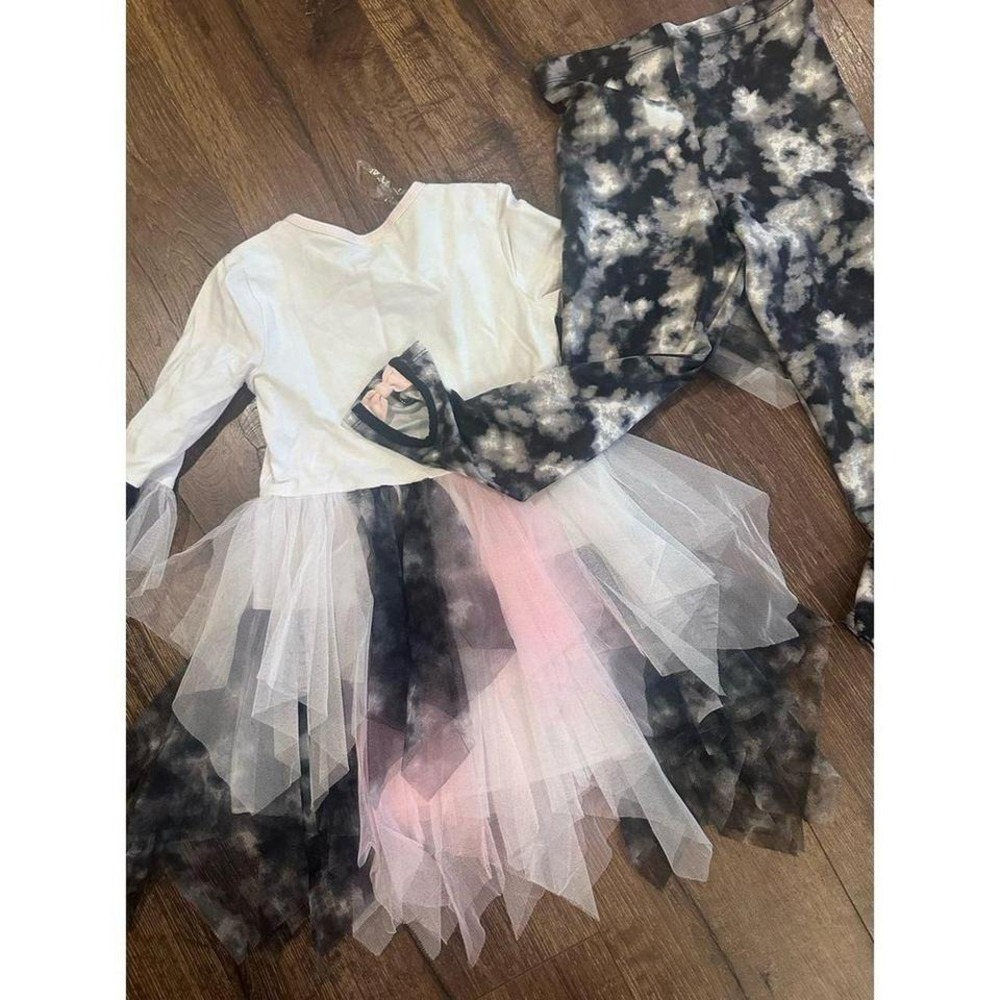 Bonnie baby Halloween ghost outfit tulle tie dye 6 - Picture 3 of 4